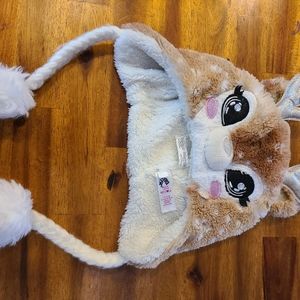 Justice Deer winter hat with pom poms
